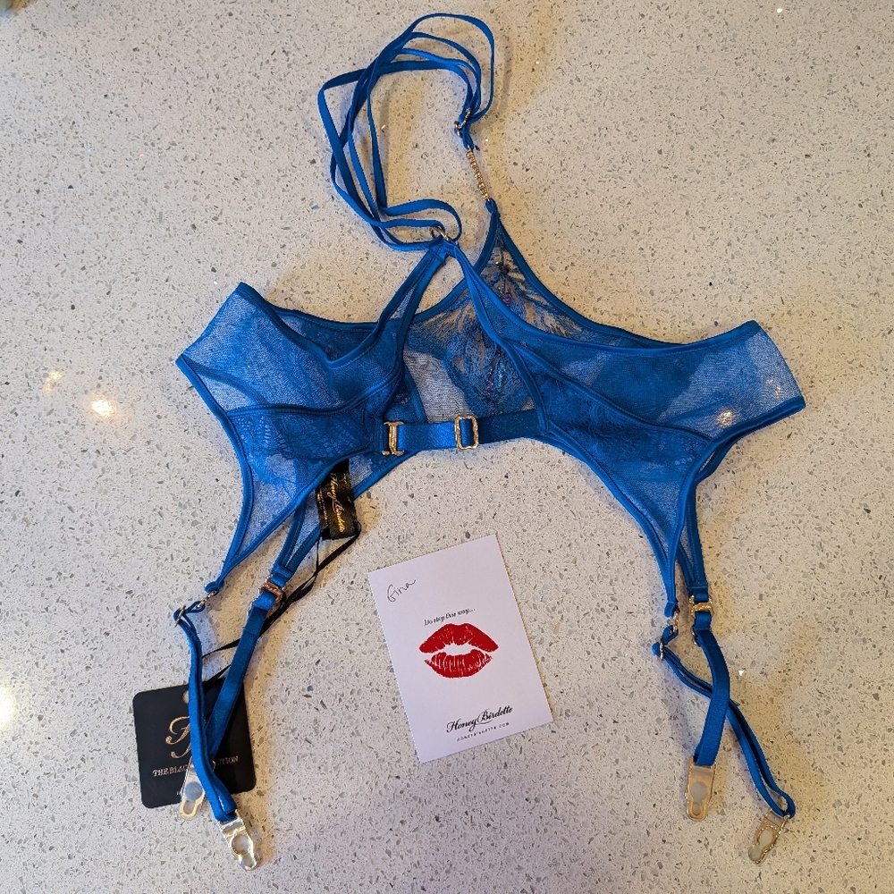Honey Birdette Delphine suspenders size M - Picture 4 of 5